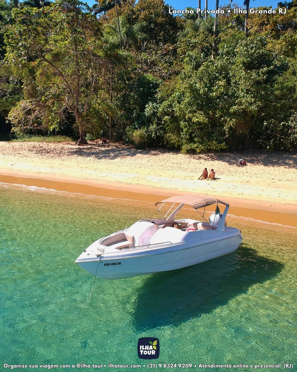 Meia Volta - Privativo — passeio de lancha em Ilha Grande