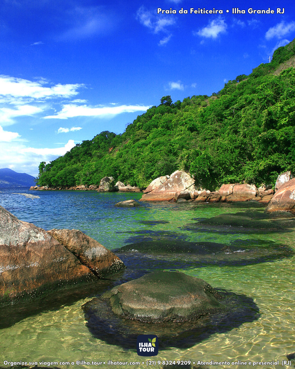 Meia Volta — passeio de lancha em Ilha Grande