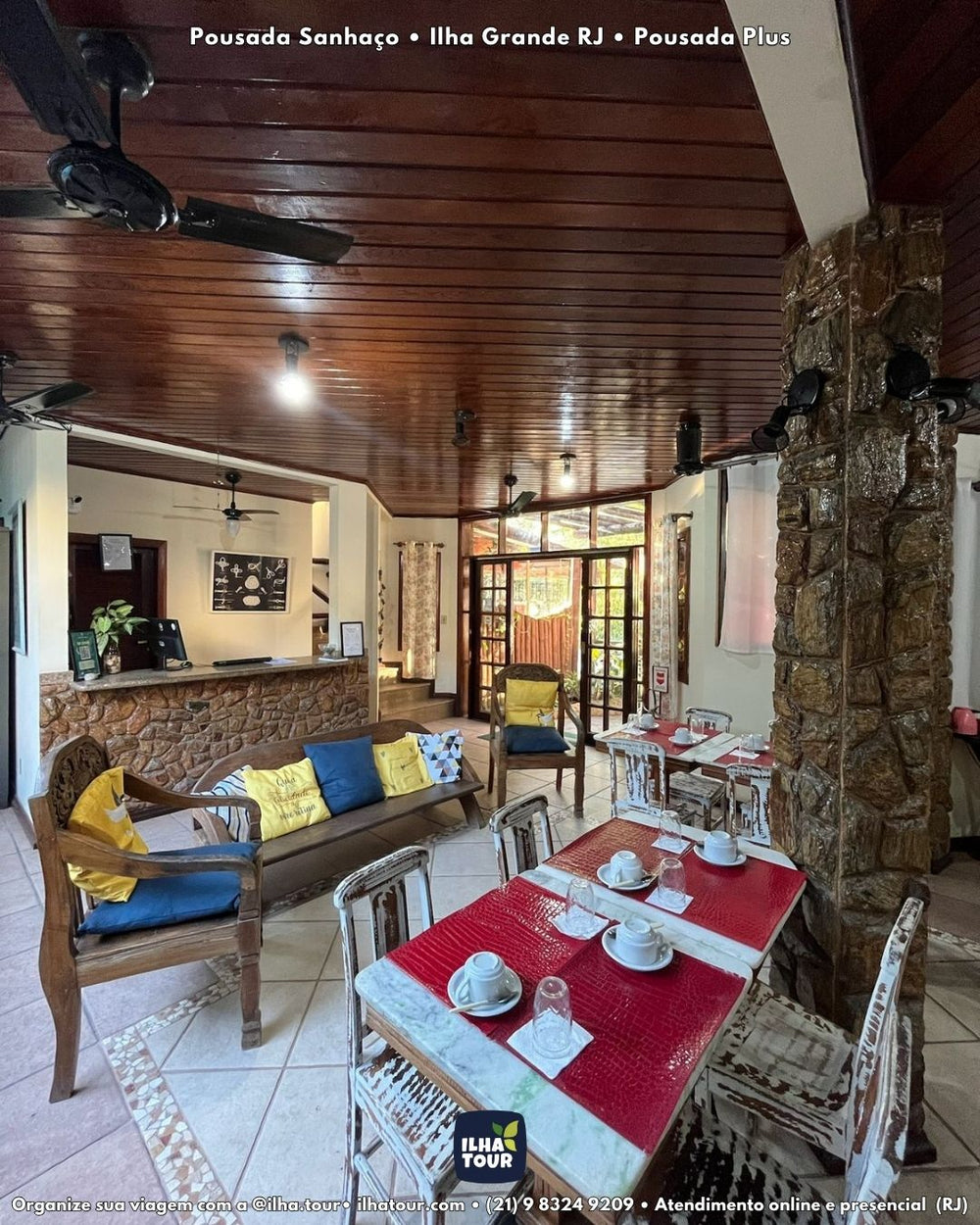 Pousada Sanhaço — hospedagem na Vila do Abraão, Ilha Grande