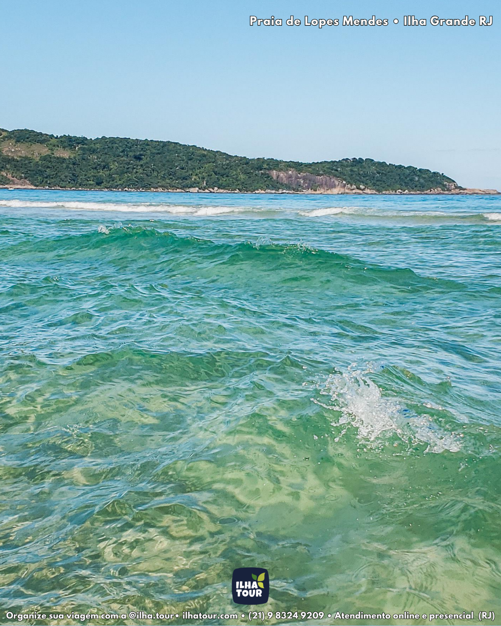 Lopes Mendes — passeio de lancha em Ilha Grande