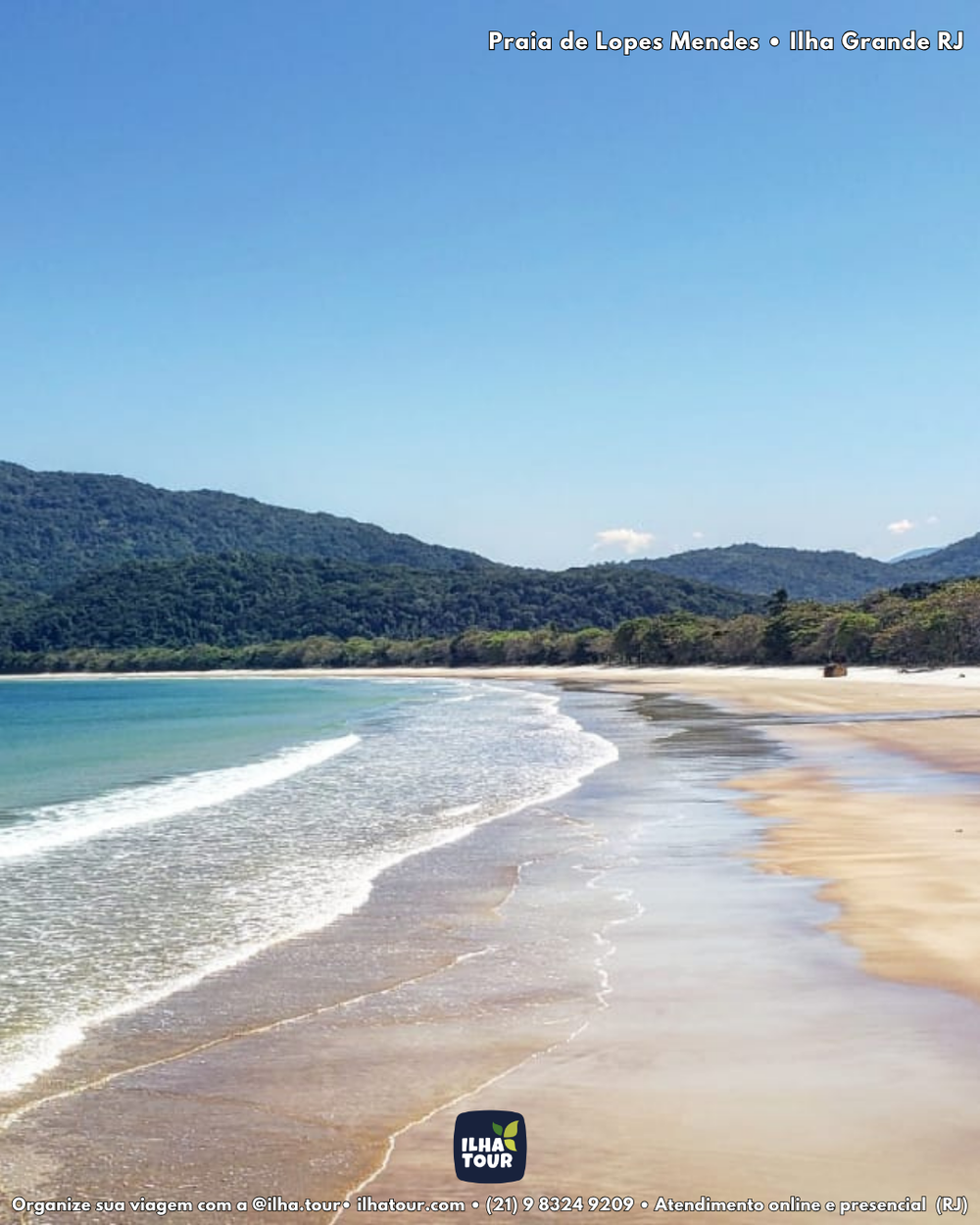 Lopes Mendes — passeio de lancha em Ilha Grande
