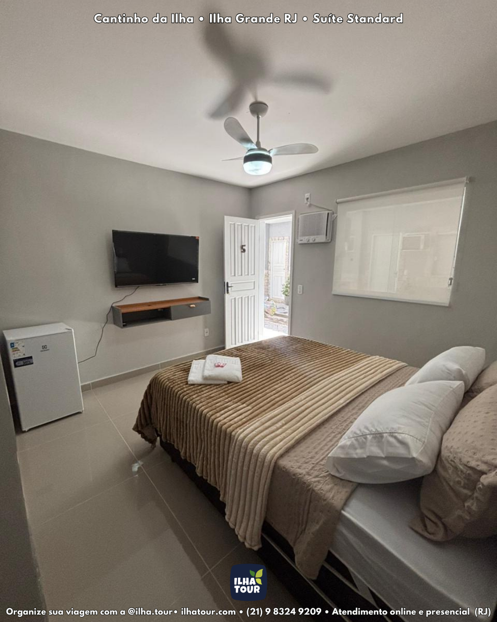 Suíte Standard — hospedagem na Vila do Abraão, Ilha Grande