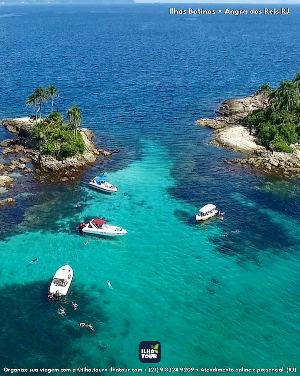 Pacote Super — pacote de viagem para a Ilha Grande, com a Ilha Tour