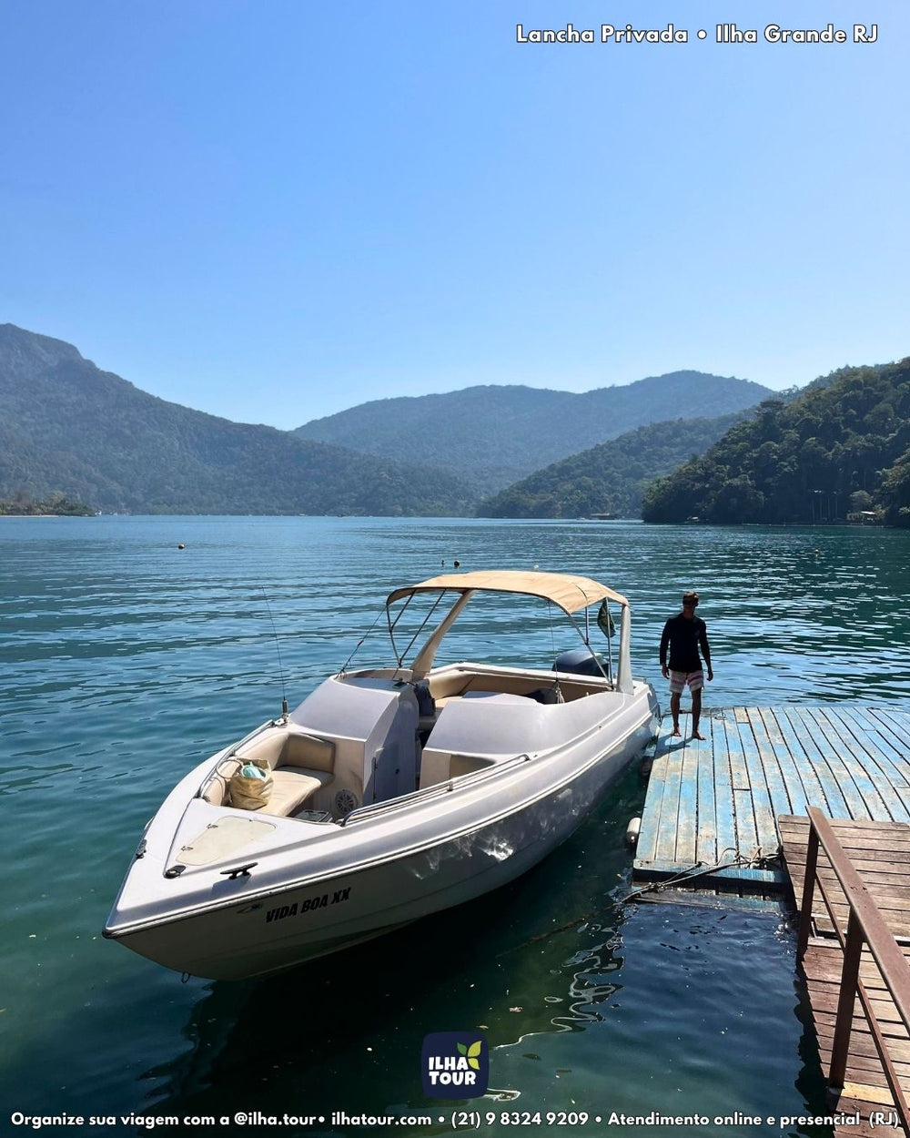 Lagoas Marinhas (Privativo) — passeio de lancha em Ilha Grande