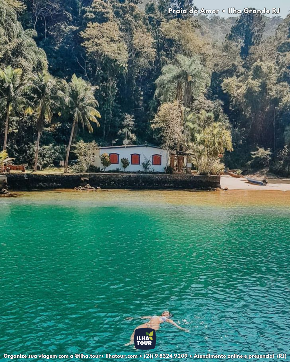 Meia Volta — passeio de lancha em Ilha Grande