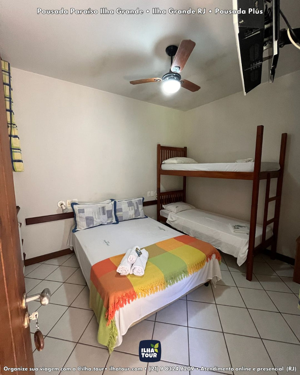 Pousada Paraíso Ilha Grande — hospedagem na Vila do Abraão, Ilha Grande