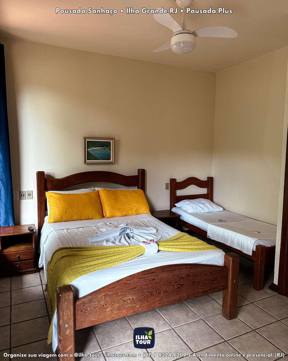 Pousada Sanhaço — hospedagem na Vila do Abraão, Ilha Grande