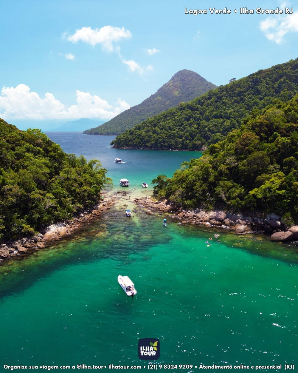 Ilha Tour 210° — passeio de lancha em Ilha Grande